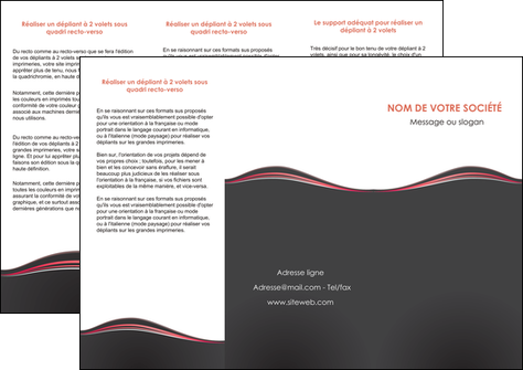 faire depliant 3 volets  6 pages  web design gris gris fonce mat MFLUOO71596