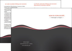 maquette en ligne a personnaliser depliant 2 volets  4 pages  web design gris gris fonce mat MFLUOO71610