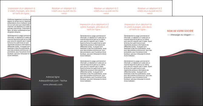 cree depliant 4 volets  8 pages  web design gris gris fonce mat MFLUOO71618