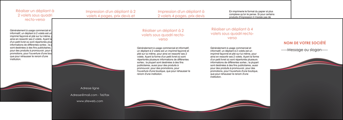 impression depliant 4 volets  8 pages  web design gris gris fonce mat MIDBE71620