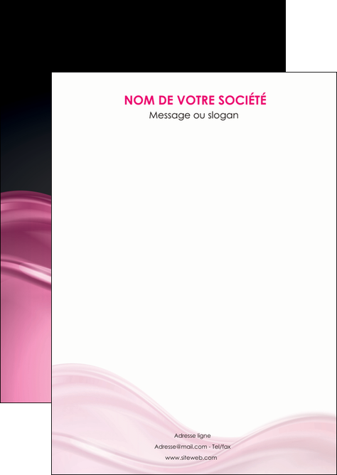 cree flyers metiers de la cuisine rose fond rose tendre MIDLU71846