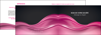 realiser depliant 2 volets  4 pages  metiers de la cuisine rose fond rose tendre MIDLU71858