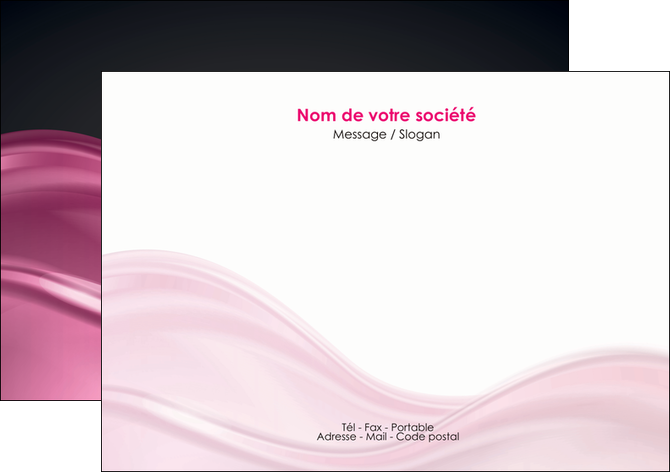 modele flyers metiers de la cuisine rose fond rose tendre MIDLU71866