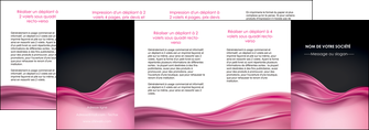 faire modele a imprimer depliant 4 volets  8 pages  metiers de la cuisine rose fond rose tendre MIDLU71892