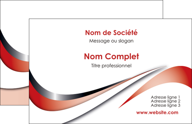 creer modele en ligne carte de visite web design rouge fond rouge couleur chaude MIDBE72102