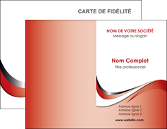 modele carte de visite web design rouge fond rouge couleur chaude MIDBE72112