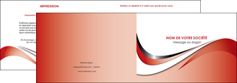 imprimerie depliant 2 volets  4 pages  web design rouge fond rouge couleur chaude MIDBE72118
