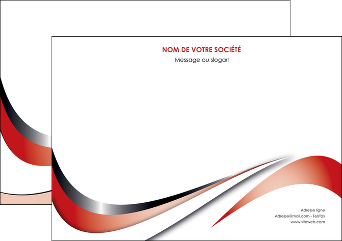 imprimer flyers web design rouge fond rouge couleur chaude MIDBE72136