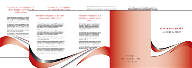 imprimerie depliant 4 volets  8 pages  web design rouge fond rouge couleur chaude MIDBE72146