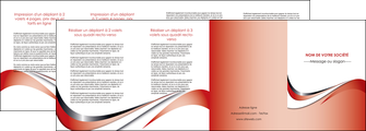 imprimerie depliant 4 volets  8 pages  web design rouge fond rouge couleur chaude MIDBE72146