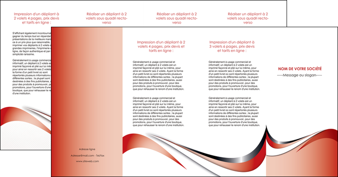 maquette en ligne a personnaliser depliant 4 volets  8 pages  web design rouge fond rouge couleur chaude MIDBE72150