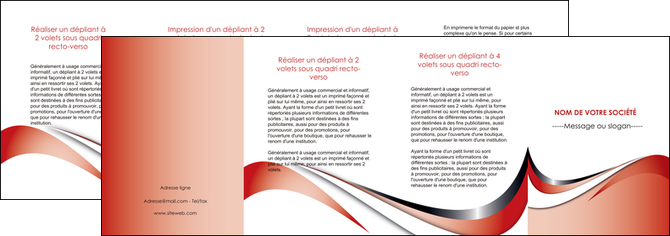 creer modele en ligne depliant 4 volets  8 pages  web design rouge fond rouge couleur chaude MIDBE72152