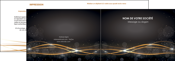realiser depliant 2 volets  4 pages  abstrait abstraction design MFLUOO72222
