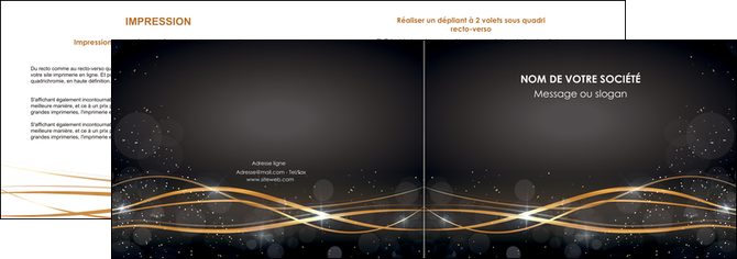 impression depliant 2 volets  4 pages  abstrait abstraction design MFLUOO72224