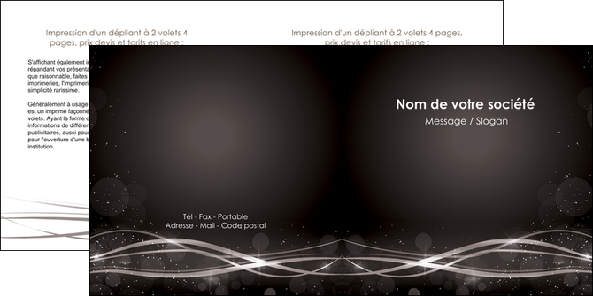 realiser depliant 2 volets  4 pages  abstrait abstraction design MFLUOO72310