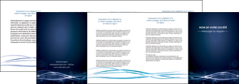 realiser depliant 4 volets  8 pages  fond  bleu couleurs froides structure en bleu MFLUOO72374