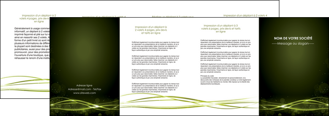 creer modele en ligne depliant 4 volets  8 pages  fond vert structure en vert abstrait MLGI72426