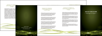 creer modele en ligne depliant 4 volets  8 pages  fond vert structure en vert abstrait MLGI72426