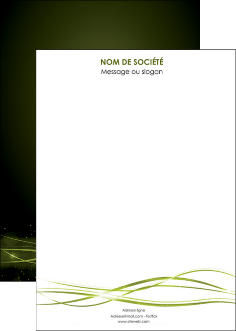 creation graphique en ligne affiche fond vert structure en vert abstrait MLGI72428