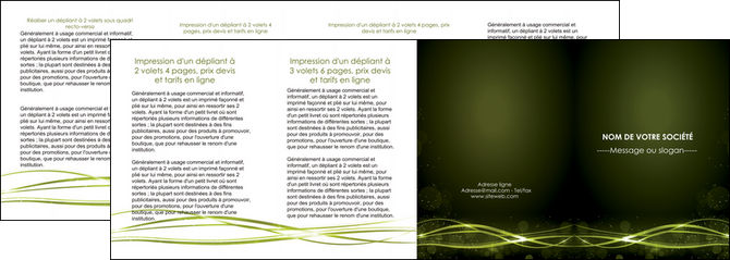 personnaliser modele de depliant 4 volets  8 pages  fond vert structure en vert abstrait MLGI72432