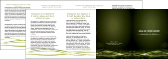 personnaliser modele de depliant 4 volets  8 pages  fond vert structure en vert abstrait MLGI72432