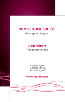 creer modele en ligne carte de visite rose rose fushia couleur MLGI72446