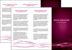 imprimer depliant 3 volets  6 pages  rose rose fushia couleur MLGI72462