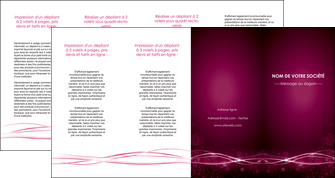 creer modele en ligne depliant 4 volets  8 pages  rose rose fushia couleur MLGI72482