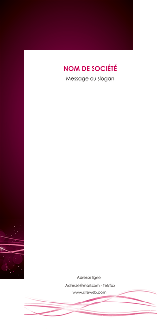 creation graphique en ligne flyers rose rose fushia couleur MIDBE72486