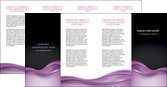 modele depliant 4 volets  8 pages  web design violet fond violet couleur MLGI72550