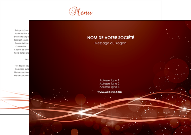 modele set de table rouge couleur couleurs MFLUOO72726