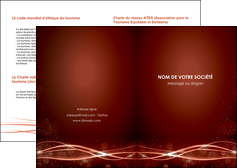 personnaliser modele de depliant 2 volets  4 pages  rouge couleur couleurs MFLUOO72732