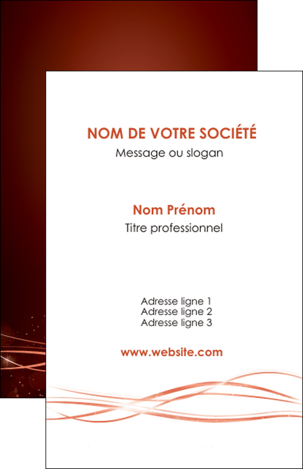 faire carte de visite rouge couleur couleurs MFLUOO72736