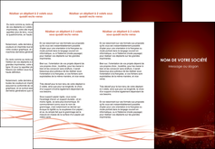 exemple depliant 3 volets  6 pages  rouge couleur couleurs MFLUOO72752