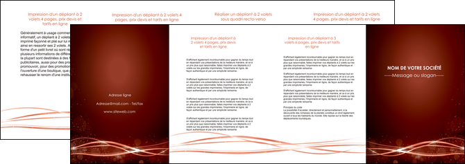 personnaliser modele de depliant 4 volets  8 pages  rouge couleur couleurs MFLUOO72768