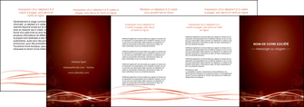 personnaliser modele de depliant 4 volets  8 pages  rouge couleur couleurs MFLUOO72768