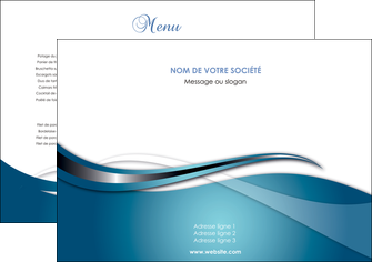 creation graphique en ligne set de table web design bleu fond bleu couleurs froides MIF72778