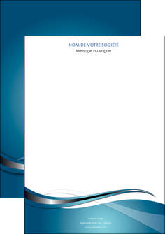 imprimer affiche web design bleu fond bleu couleurs froides MIF72782