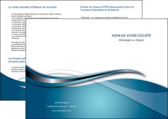 creation graphique en ligne depliant 2 volets  4 pages  web design bleu fond bleu couleurs froides MIF72784