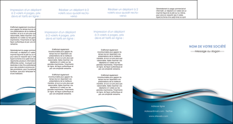 faire modele a imprimer depliant 4 volets  8 pages  web design bleu fond bleu couleurs froides MIF72824