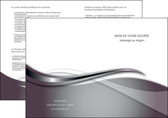 faire modele a imprimer depliant 2 volets  4 pages  web design gris fond gris noir MLIGBE72992