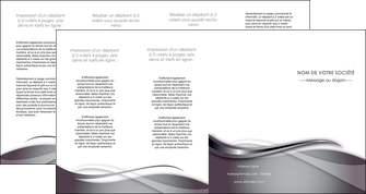 cree depliant 4 volets  8 pages  web design gris fond gris noir MLIGBE72998