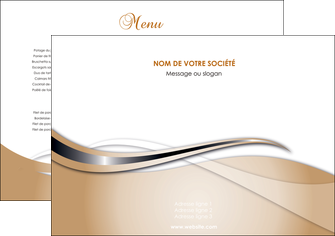 impression set de table marron gris fond marron MIFBE73004
