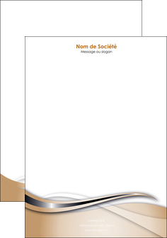imprimer tete de lettre marron gris fond marron MIFBE73036