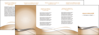 faire depliant 4 volets  8 pages  marron gris fond marron MIFBE73046