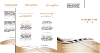 personnaliser modele de depliant 4 volets  8 pages  marron gris fond marron MIFBE73050