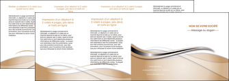 creation graphique en ligne depliant 4 volets  8 pages  marron gris fond marron MIFBE73052