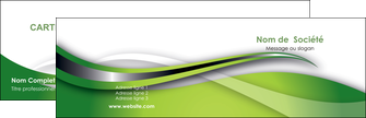 impression carte de visite web design vert fond vert verte MIF73064