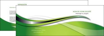 realiser depliant 2 volets  4 pages  web design vert fond vert verte MIF73072