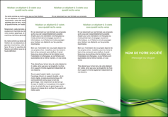 maquette en ligne a personnaliser depliant 3 volets  6 pages  web design vert fond vert verte MIF73082